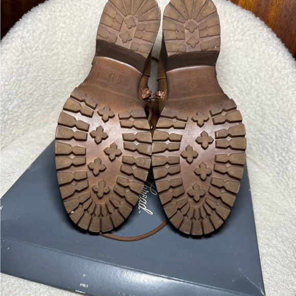 Universal Thread Brown Lace-Up Block Heel Ankle Boots - Picture 4 of 5